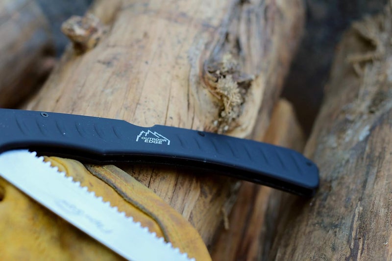 Outdoor Edge 7.0" Flip N' Saw - Lightweight Folding Aluminum Handle Outdoor-Hunting Saw with 65Mn Spring Steel Blade and Triple Ground Saw Teeth for Tough Bone and Wood with Black Nylon Sheath - Image 3